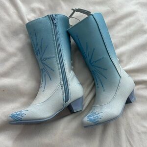 Disney Elsa boots - girls 9/10